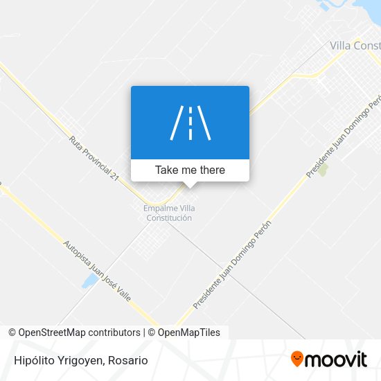 Mapa de Hipólito Yrigoyen