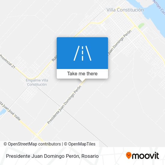 Mapa de Presidente Juan Domingo Perón