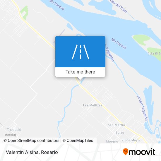 Mapa de Valentín Alsina