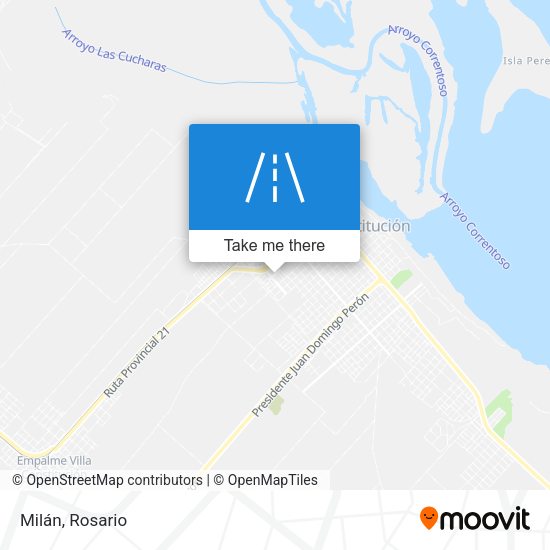 Mapa de Milán