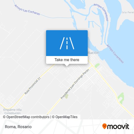 Roma map