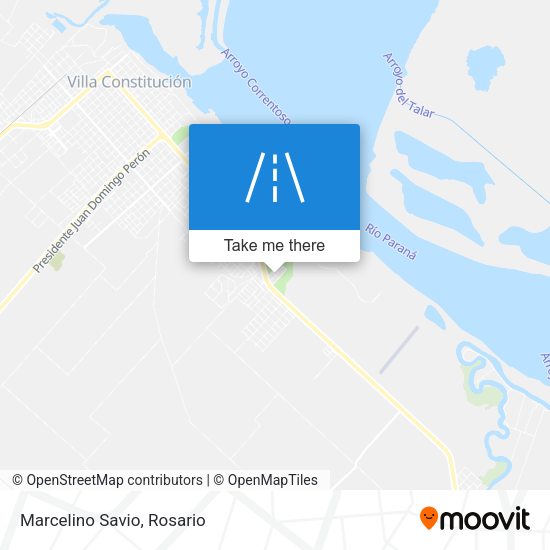 Mapa de Marcelino Savio