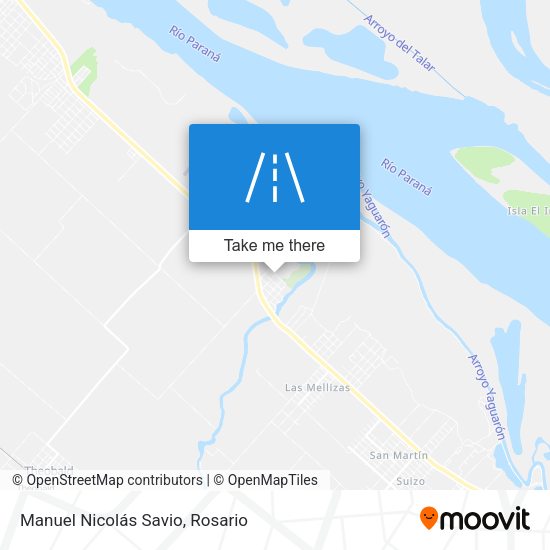 Manuel Nicolás Savio map