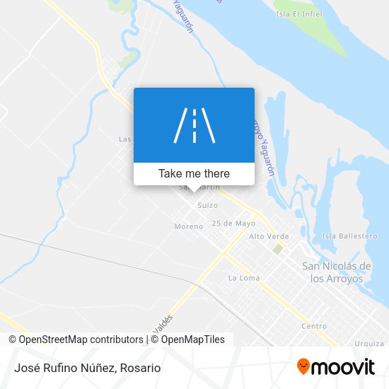 Mapa de José Rufino Núñez