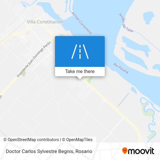 Doctor Carlos Sylvestre Begnis map