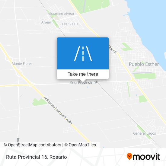 Mapa de Ruta Provincial 16