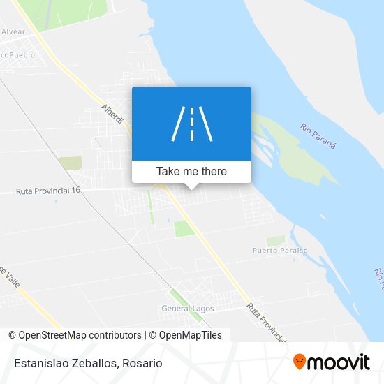 Mapa de Estanislao Zeballos