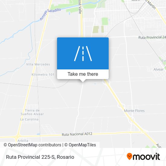 Ruta Provincial 225-S map