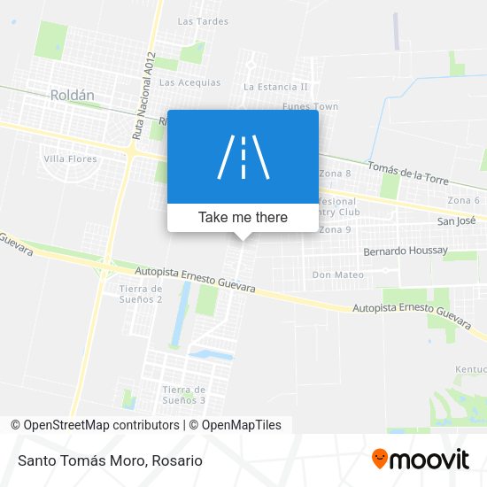 Santo Tomás Moro map