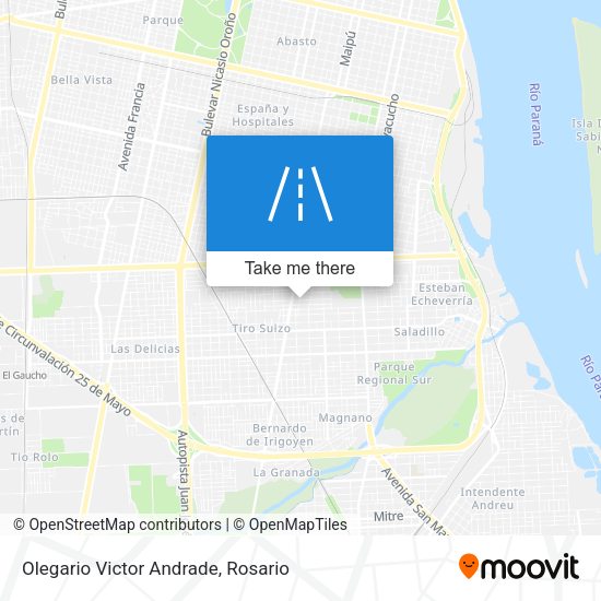 Mapa de Olegario Victor Andrade
