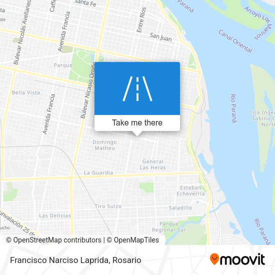 Francisco Narciso Laprida map