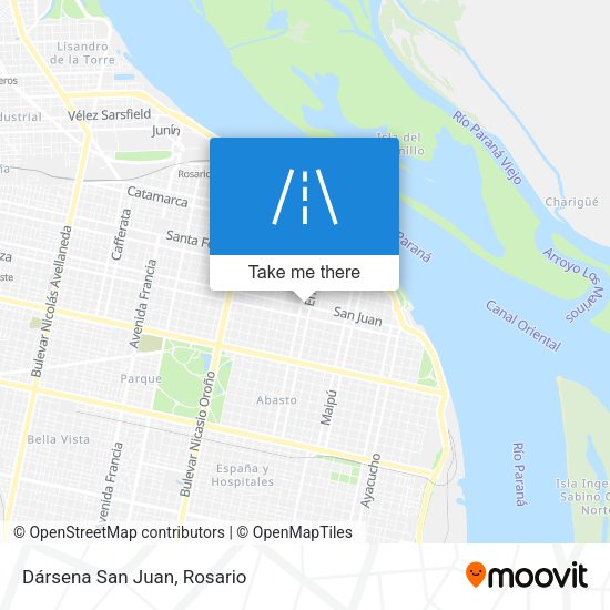 Mapa de Dársena San Juan