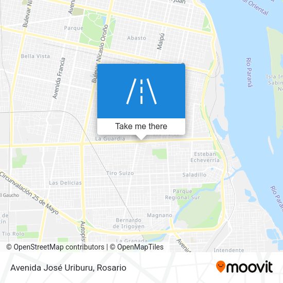 Mapa de Avenida José Uriburu