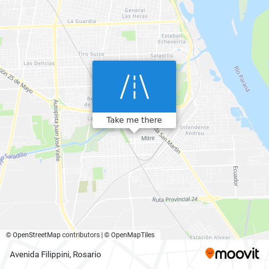 Avenida Filippini map