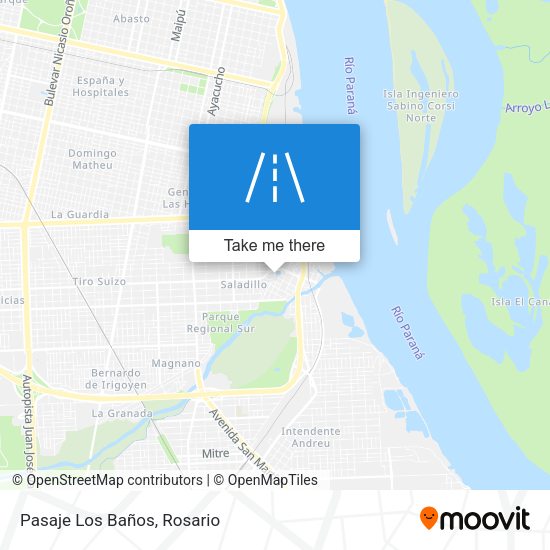 Pasaje Los Baños map