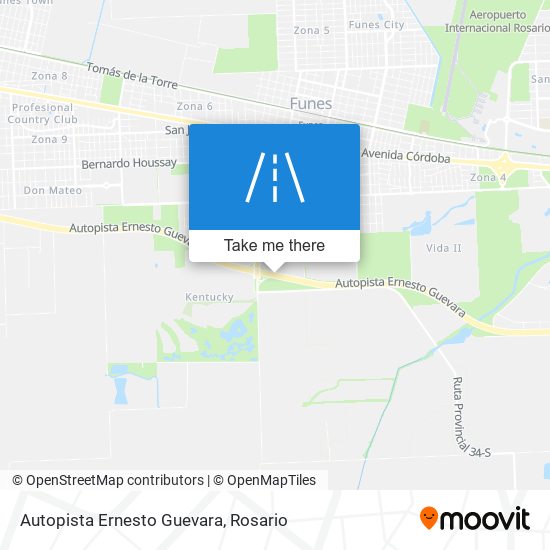 Autopista Ernesto Guevara map