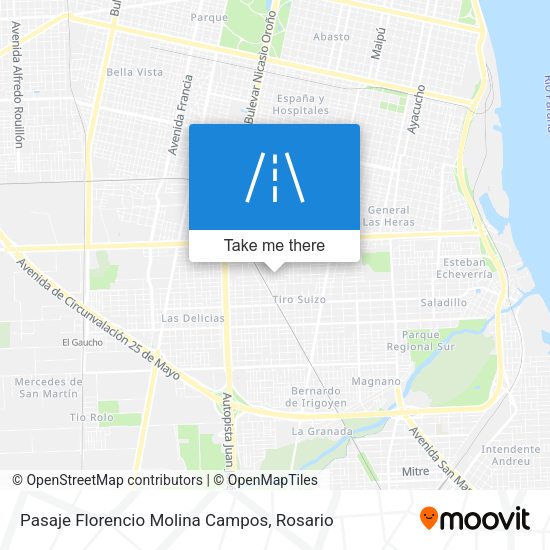 Mapa de Pasaje Florencio Molina Campos
