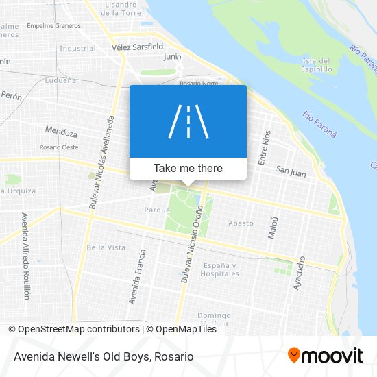 Avenida Newell's Old Boys map