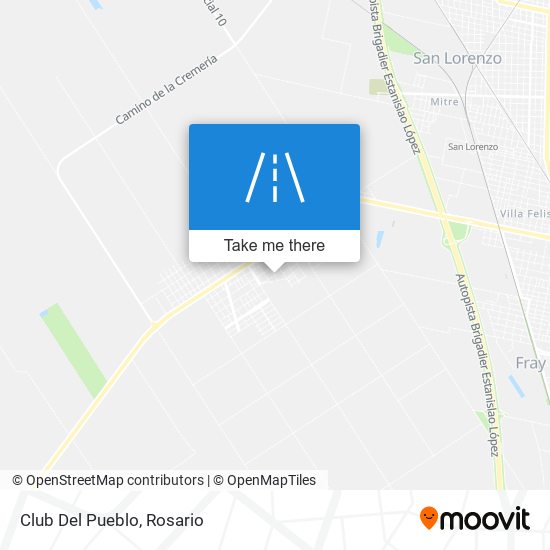 Club Del Pueblo map