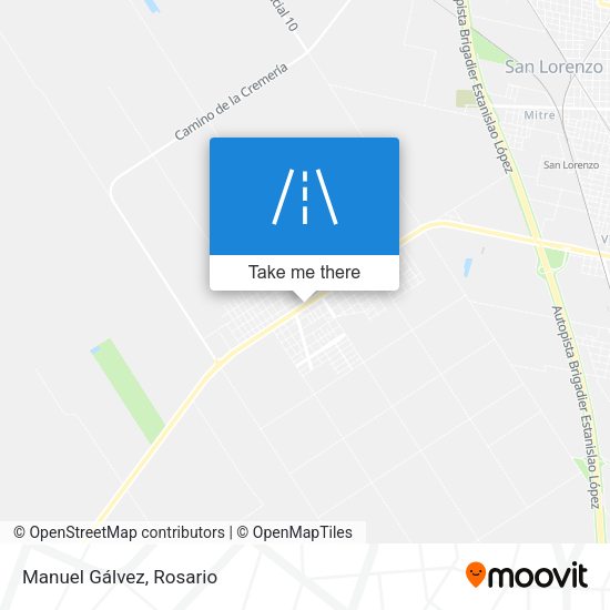 Mapa de Manuel Gálvez