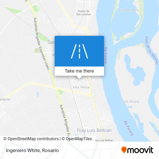 Mapa de Ingeniero White