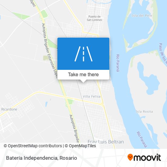 Batería Independencia map