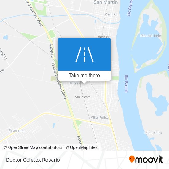 Mapa de Doctor Coletto