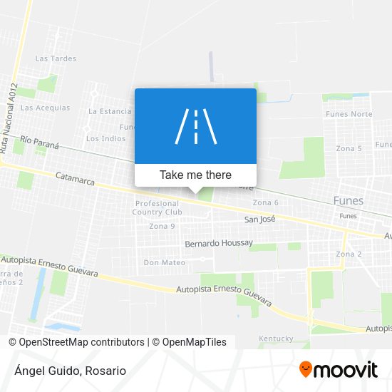 Mapa de Ángel Guido