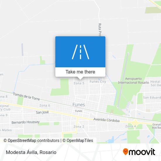 Mapa de Modesta Ávila