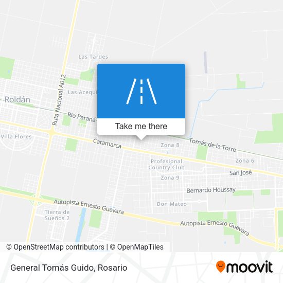 General Tomás Guido map