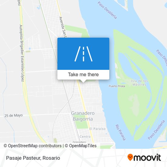 Mapa de Pasaje Pasteur