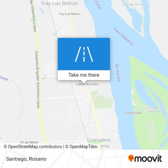 Mapa de Santiago