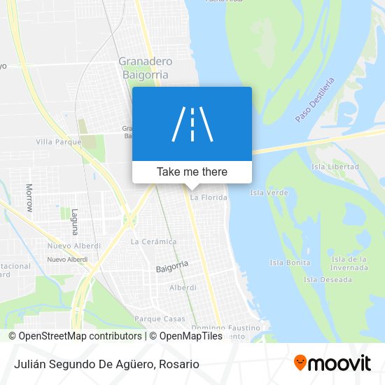 Julián Segundo De Agüero map