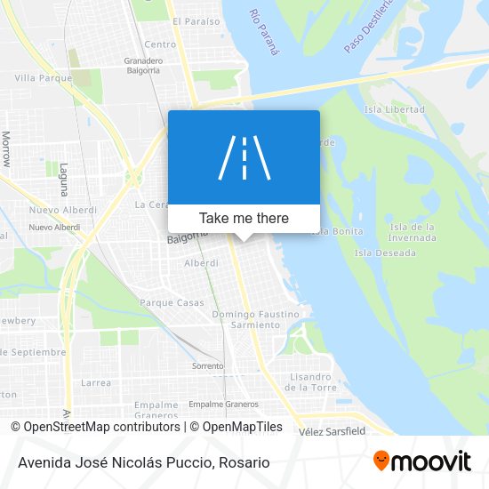 Mapa de Avenida José Nicolás Puccio