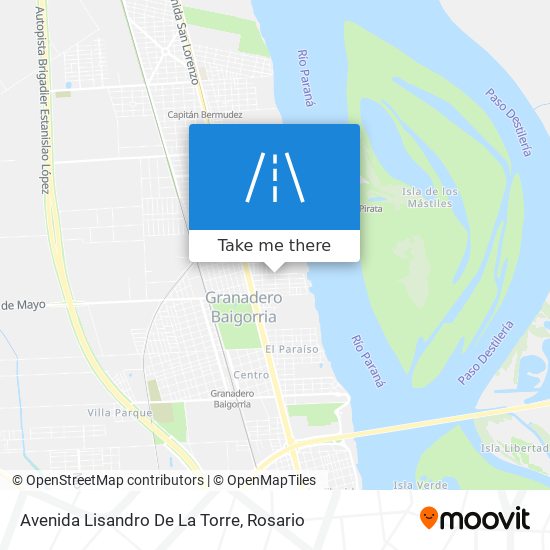 Avenida Lisandro De La Torre map