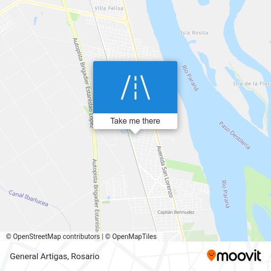 Mapa de General Artigas