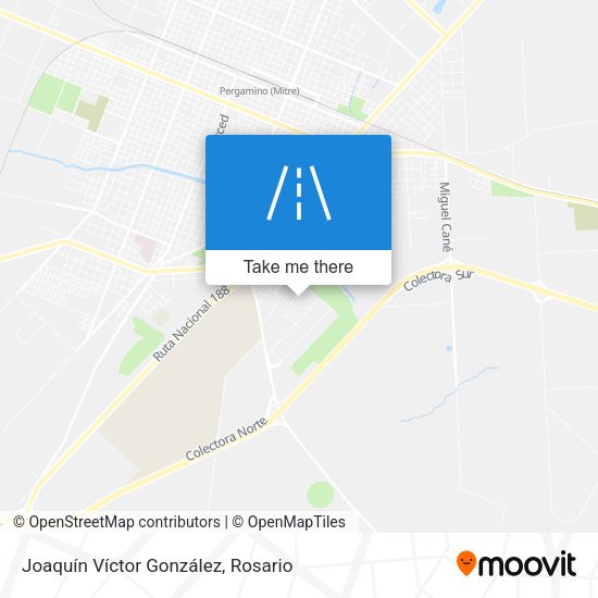 Mapa de Joaquín Víctor González