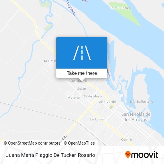 Mapa de Juana María Piaggio De Tucker