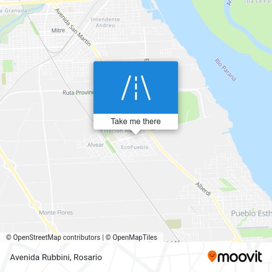 Mapa de Avenida Rubbini