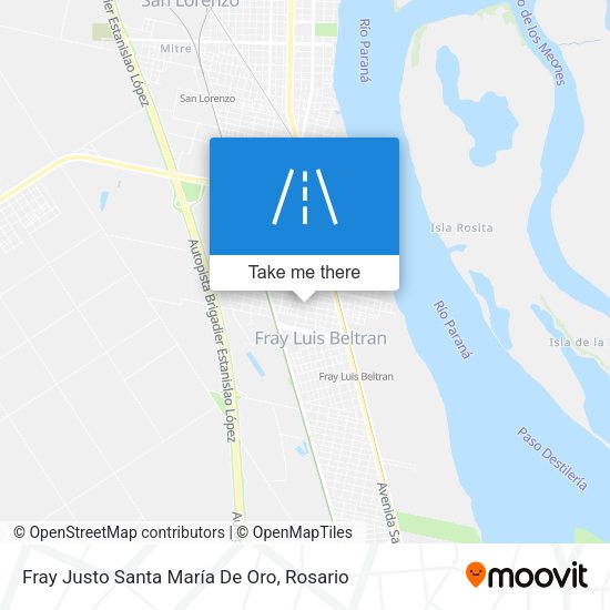 Fray Justo Santa María De Oro map