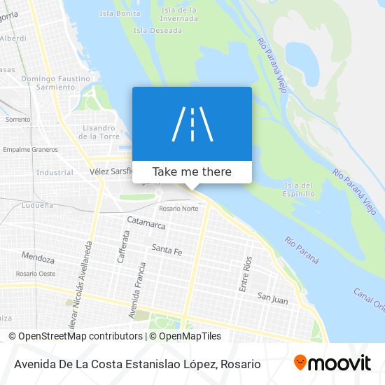Avenida De La Costa Estanislao López map