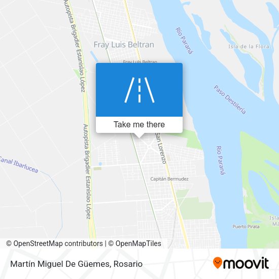 Mapa de Martín Miguel De Güemes