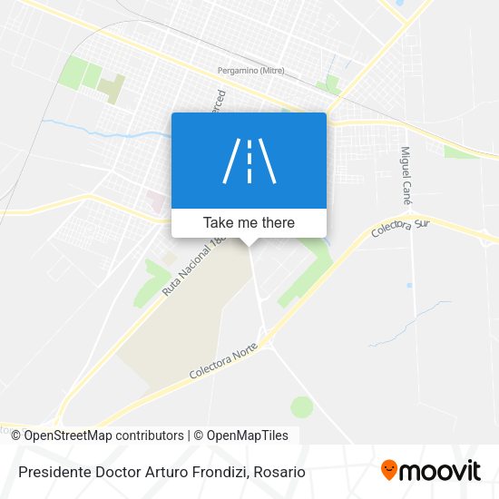 Presidente Doctor Arturo Frondizi map