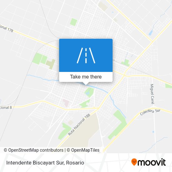 Mapa de Intendente Biscayart Sur