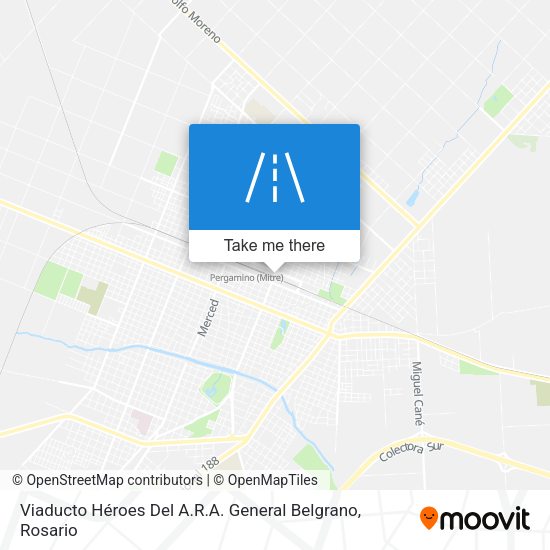 Viaducto Héroes Del A.R.A. General Belgrano map