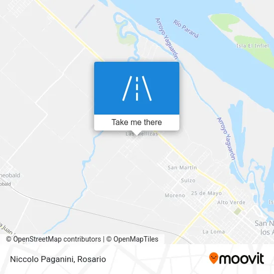 Mapa de Niccolo Paganini