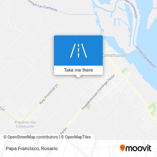 Mapa de Papa Francisco