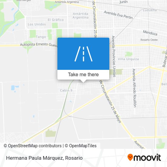 Hermana Paula Márquez map