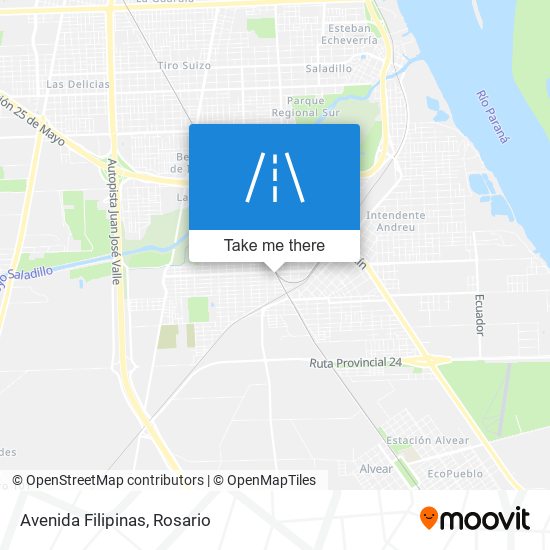 Avenida Filipinas map