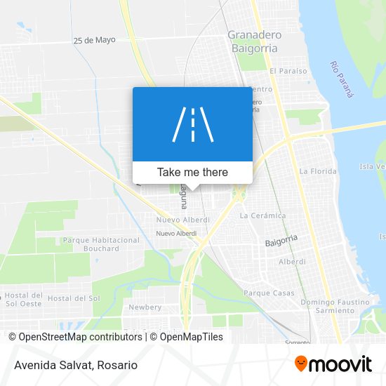 Mapa de Avenida Salvat